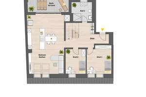 Leyenhof- 4-Zimmer-DG-Maisonette-Wohnung über 2 Etagen in Köln- Ehrenfeld Erstbezug