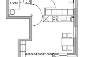 Helle 2-Zimmer Wohnung im 4. OG mit Balkon in Neumühlen-Dietrichsdorf, Genossenschaftsanteil 36.000€ – Langer Rehm 1, 24149 Neumühlen-Dietrichsdorf, Kiel – Vorschaubild 6