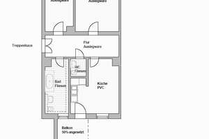 Großzügige 2 Zimmer Wohnung mit sonnigem Balkon
