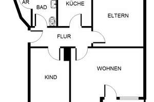 3-Zimmer-Wohnung in Gelsenkirchen Hassel – Baumeistersweg 12, 45896 Hassel, Gelsenkirchen – Vorschaubild 2
