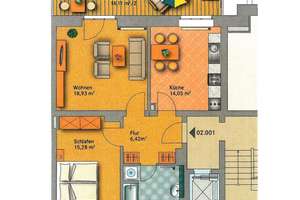 Großzügige 2-Zimmer-Wohnung mit riesigem Balkon + Einbauküche – Die vollständige Adresse der Immobilie erhältst du vom Anbieter., 1277 Seidnitz/Dobritz, Dresden – Vorschaubild 17