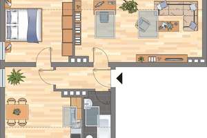 Charmante 2-Zimmer-Dachgeschosswohnung ifrei 17.07. – Salzastraße 43, 26388 Fedderwardergroden, Wilhelmshaven – Vorschaubild 6