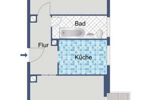 2-Zimmer Erdgeschosswohnung mit Balkon – 64295 Bessungen, Darmstadt – Vorschaubild 5