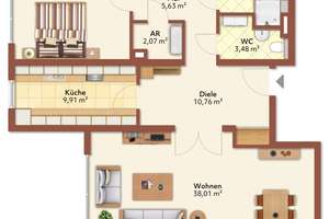 Moderne 3-Zimmer-Mietwohnung mit Balkon und Tiefgaragen-Duplex-Stellplatz in Nürnberg-Erlenstegen! – Die vollständige Adresse der Immobilie erhältst du vom Anbieter., 90491 Sankt Jobst, Nürnberg – Vorschaubild 24