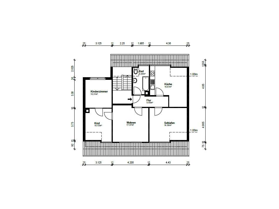 Grundriss Dachgeschoss