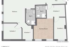 Frisch sanierte 3-ZKB-Wohnung in der Bielefelder Innenstadt nahe Ravensberger Park! – Die vollständige Adresse der Immobilie erhältst du vom Anbieter., 33602 Mitte, Bielefeld – Vorschaubild 16