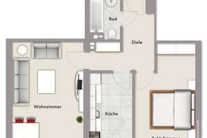 Frisch sanierte 2-Zimmer-Wohnung in Nürnberg - Nibelungenviertel - Luitpoldhain – Die vollständige Adresse der Immobilie erhältst du vom Anbieter., 90461 Guntherstraße, Nürnberg – Vorschaubild 11
