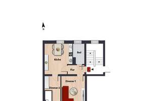 Stadtnahes Wohnen in den "Höfen" // 1.OG links – Ganghoferstr. 5, 38440 Stadtmitte (Ortsteil), Wolfsburg – Vorschaubild 5