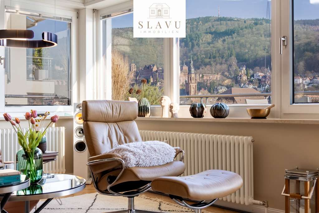 Exklusive Wohnung mit Panoramablick auf Schloss, Neckar und Altstadt