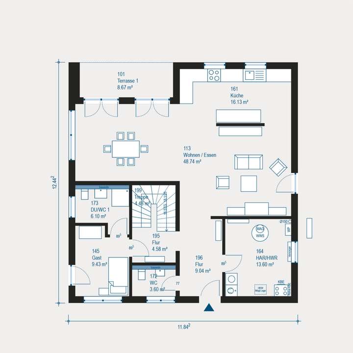 Grundriss EG veränderbar