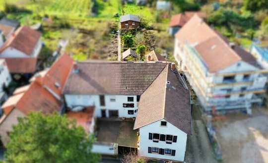Vielseitiges Anwesen mit Vorder- & Hinterhaus – großer Garten mit Bachlauf in ruhiger Lage