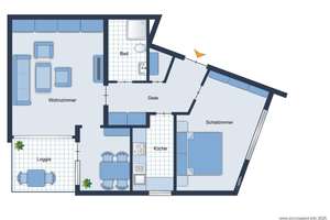 Selbst einziehen oder vermieten? Zentrale 3-Zimmer-Wohnung mit Loggia in Brackwede – Die vollständige Adresse der Immobilie erhältst du vom Anbieter., 33647 Brackwede, Bielefeld – Vorschaubild 18