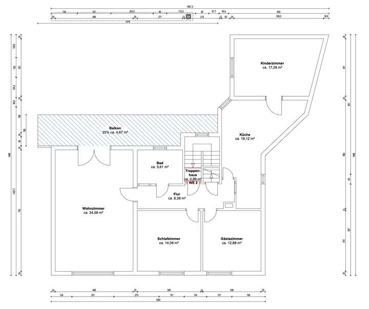Grundriss Wohnung OG