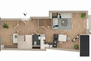 Zentral, charmant, zuhause – Ihr Neubau über den Dächern von Karlsruhe – Die vollständige Adresse der Immobilie erhältst du vom Anbieter., 76185 Mühlburg, Karlsruhe – Vorschaubild 4