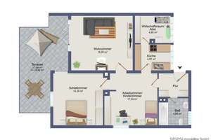 GEORGI: 3-Zimmer-Terrassenwohnung im Erdgeschoss – bereit für frische Ideen – Die vollständige Adresse der Immobilie erhältst du vom Anbieter., 81677 Parkstadt, München – Vorschaubild 7