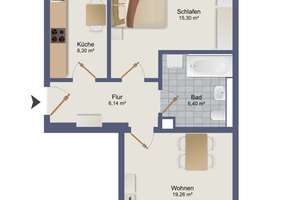 Sonnig und grün! * Hochwertig sanierte Altbauwohnung mit Balkon & großem Grundstück in Dresden * – Die vollständige Adresse der Immobilie erhältst du vom Anbieter., 1129 Pieschen-Nord/Trachenberge, Dresden – Vorschaubild 11