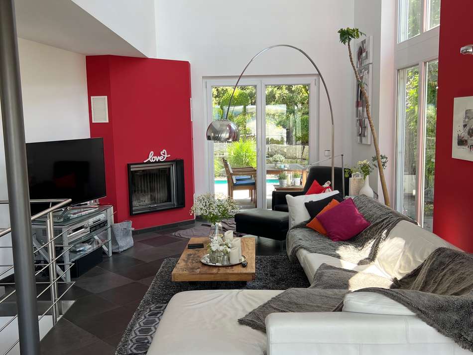 Wohnzimmer Blick zum Garten