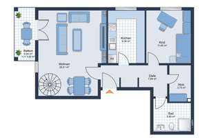 ** Smart wohnen, clever investieren: Erdgeschosswohnung mit Souterrain zum Spitzenpreis ** – Die vollständige Adresse der Immobilie erhältst du vom Anbieter., 85055 Oberhaunstadt, Ingolstadt – Vorschaubild 16