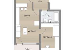 Charmante 2-Zimmer-Wohnung mit Balkon und moderner Ausstattung in Regensburg – 93051 Großprüfening-Dechbetten-Königswiesen, Regensburg – Vorschaubild 7