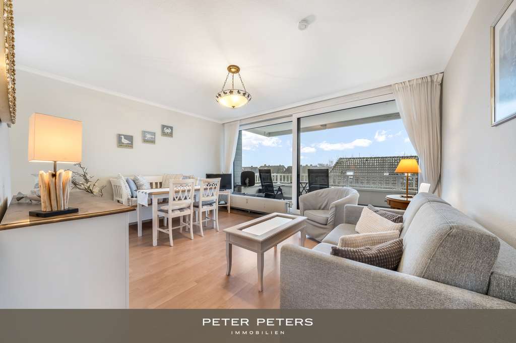 Immobilie in Wenningstedt-Braderup (Sylt) - 2-Zimmer Wohnung mit Südausrichtung zentral in Wenningstedt - Bild 0