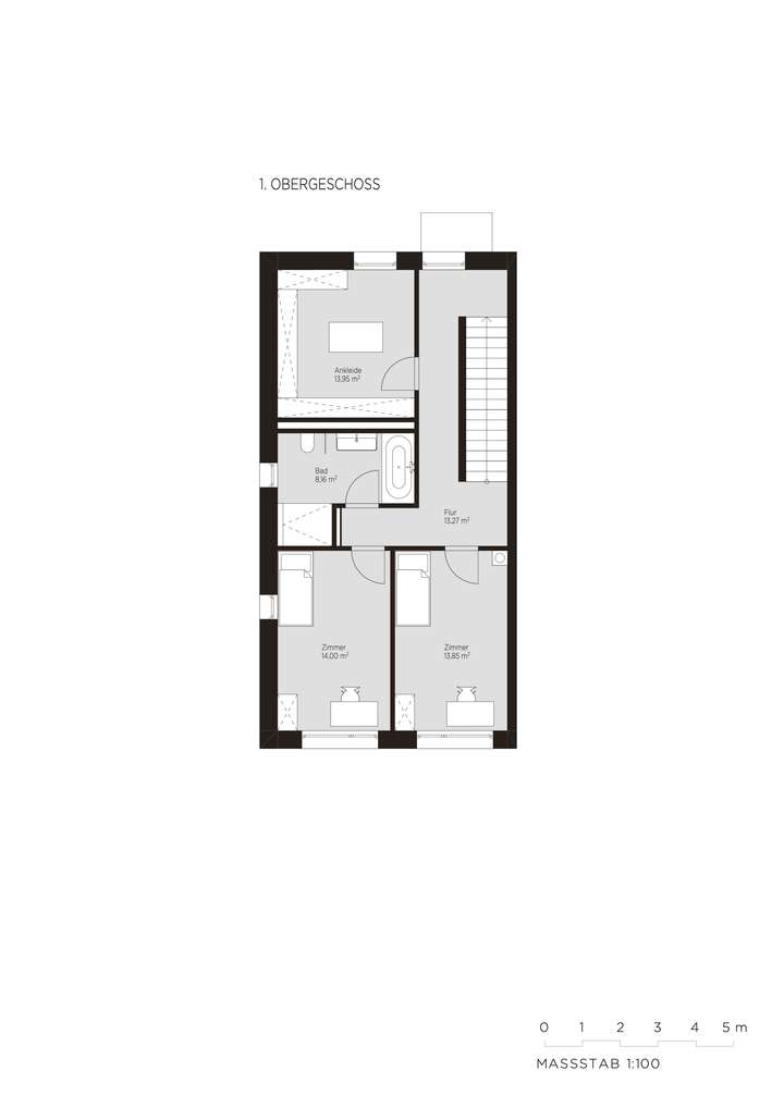 Grundriss - 1 Obergeschoss