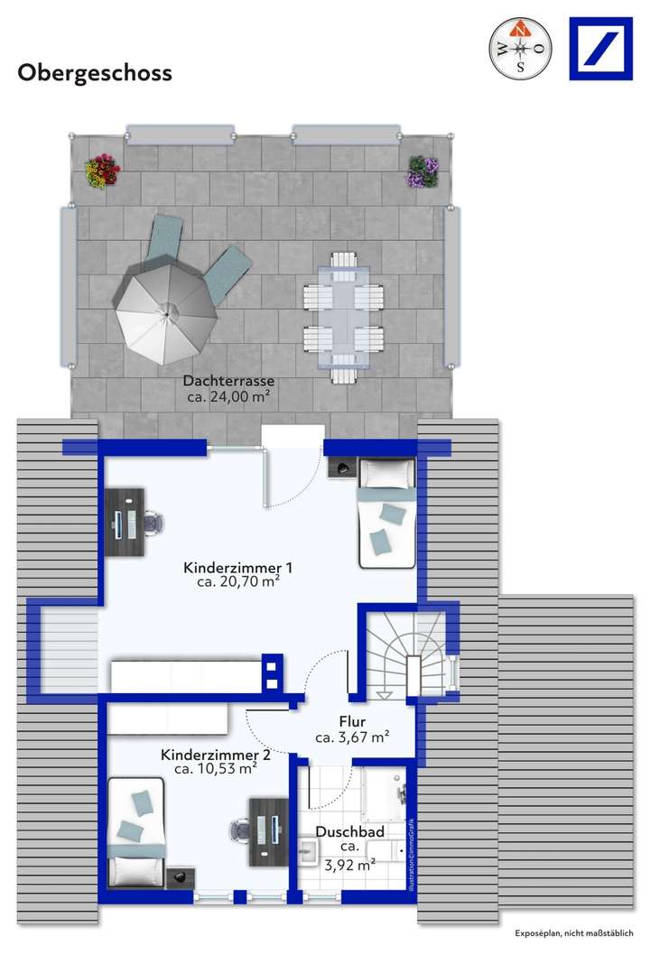 Grundriss Obergeschoss