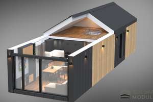 Kaufen günstiger als Mieten. 
Modernes Bungalow-Modulhaus in Münster-Roxel (KfW-55, energieeffizien – Die vollständige Adresse der Immobilie erhältst du vom Anbieter., 48161 Roxel, Münster – Vorschaubild 3