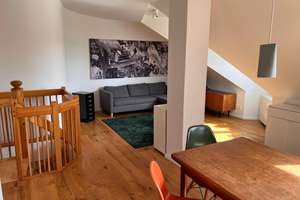 Möblierte Maisonette mit Süd-Dachterrasse in Friedrichshain - befristet