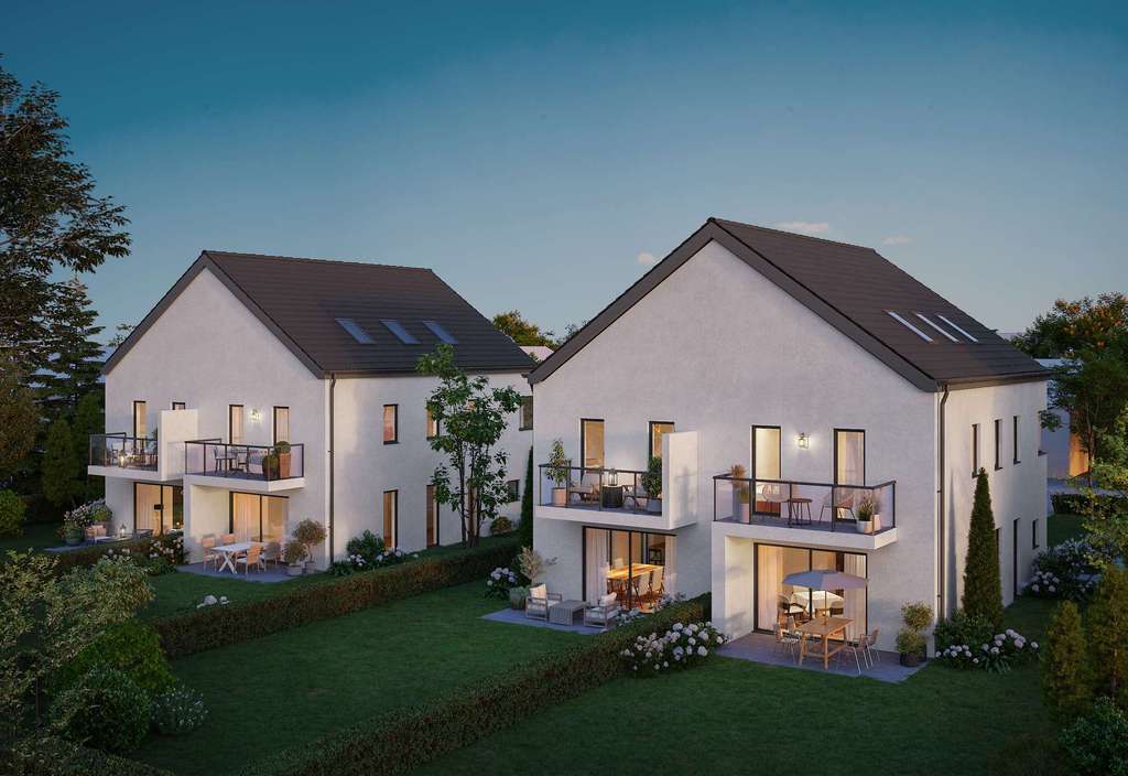 KfW 40 EE trifft Architektur mit Substanz – Doppelhaushälften in Toplage von Grasbrunn