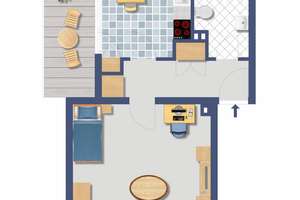 1,5 Zimmer Appartement frei zum 01.08.2026 – Bernkasteler Straße 62, 50969 Zollstock, Köln – Vorschaubild 2