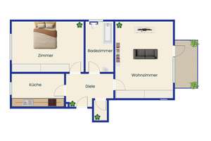 Gemütliche 2-Zimmer-Wohnung mit Balkon und Gartennutzung in Hagen-Halden – Die vollständige Adresse der Immobilie erhältst du vom Anbieter., 58093 Lennetal, Hagen – Vorschaubild 10