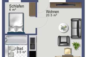 Von Privat- Hochwertig modernisierte 2-Zimmer Wohnung mit Balkon und EBK in Harlaching. – Grünwalder Straße 44, 81547 Giesing, München – Vorschaubild 2