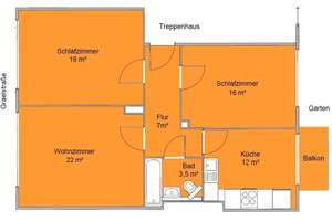Hell, grün & mitten in Münster: 3-Zimmer-Wohnung im Josefsviertel – Graelstraße 9, 48153 Josef, Münster – Vorschaubild 14