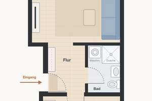 2-Zimmer-Wohnung mit Balkon, Einbauküche und TG-Stellplatz – 46 m², frei ab 01.10.2026 – 68309 Käfertal, Mannheim – Vorschaubild 9