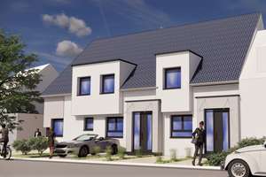 Stadthaus, Effizienzklasse A+, KfW 40 mit PV Anlage, Inklusive Grundstück, mit Wohnkeller!