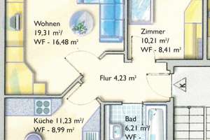 Gemütliche 2-Raumwohnung in ruhiger Lage – Lewickistraße 53, 1279 Tolkewitz/Seidnitz-Nord, Dresden – Vorschaubild 9
