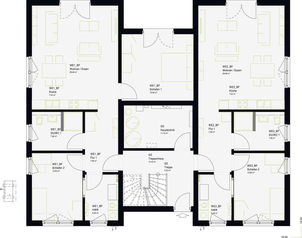 Immobilie in Mücke - 🏗️🏡 Neubau Mehrparteienhaus mit 4 WE 🚧 Platz für die ganze Familie oder Anlageobjekt! - Bild 1