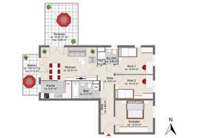 Sofort einziehen und wohlfühlen: Attraktive 4-Zimmer-Wohnung mit bester Alltagsinfrastruktur – Die vollständige Adresse der Immobilie erhältst du vom Anbieter., 80937 Am Hart, München – Vorschaubild 17