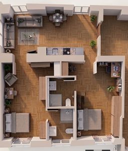 2-Zimmer-Küche-Bad-Wohnung im Schloss Gundelfingenzu vermieten