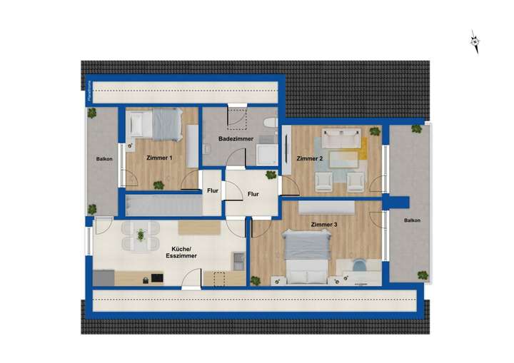 Grundriss Obergeschoss