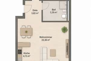 Kettwig vor der Brücke | Südwest-Terrasse & Garten | Erstbezug nach hochwertiger Kernsanierung – Die vollständige Adresse der Immobilie erhältst du vom Anbieter., 45219 Kettwig, Essen – Vorschaubild 5