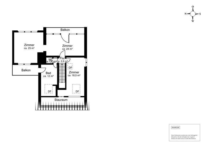 Grundriss 1.Obergeschoss Haupt