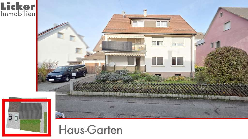 Immobilie in Ostfildern - 3 Fam.-Haus mit Doppelgarage, Werkstättle und Garten - Bild 3