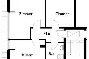 Frisch renovierte 2-Zimmer-Wohnung mit Ausblick! – Lilienthalstr. 12, 49080 Kalkhügel, Osnabrück – Vorschaubild 2