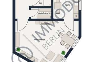 ⭐️ Saniertes Altbau-Studio am Schillerpark in Wedding, Berlin: 1 Zimmer AB-Wohnung mit Dielen & EBK – Die vollständige Adresse der Immobilie erhältst du vom Anbieter., 13347 Gesundbrunnen, Berlin – Vorschaubild 13
