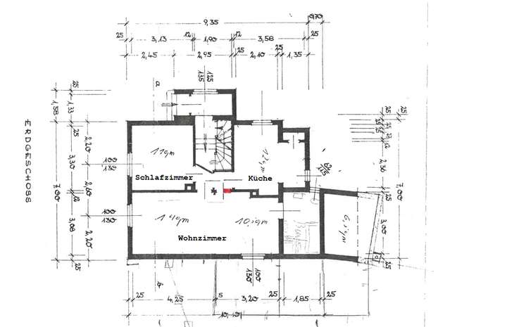 Grundriss, EG, Vorderhaus