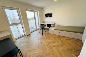 Modernes Studio möbliert mit EBK, Süd-Balkon und Abstellkammer!