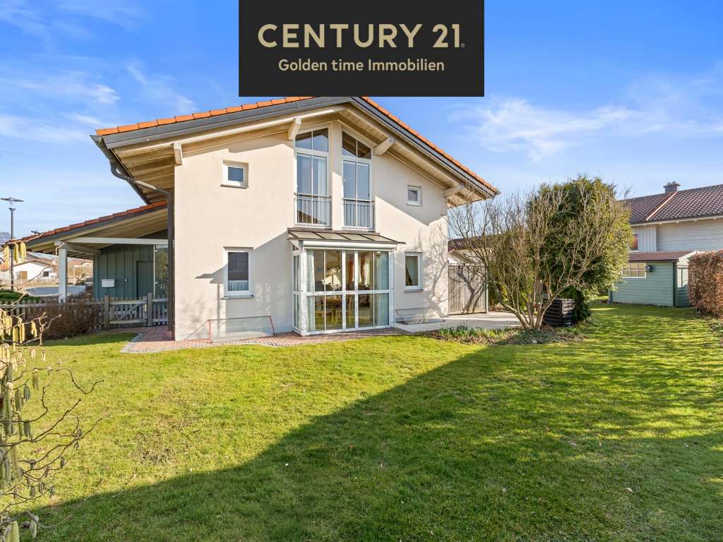 Immobilie in Tacherting - Sehr gepflegtes Einfamilienhaus mit großzügigem Garten in ruhiger Siedlungslage in Tacherting - Bild 0