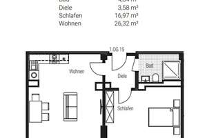 Erstbezug! Moderne 2-Zimmer-Neubauwohnung mit Einbauküche in Nürnberg - provisionsfrei – Steinbühler Str. 4-6, 90443 Gostenhof, Nürnberg – Vorschaubild 13