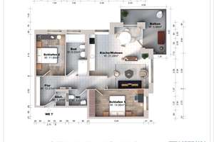 Sonnige  Drei-Zimmerwohnung mit Balkon – Meckenheimerring 10, 16321 Bernau bei Berlin – Vorschaubild 12